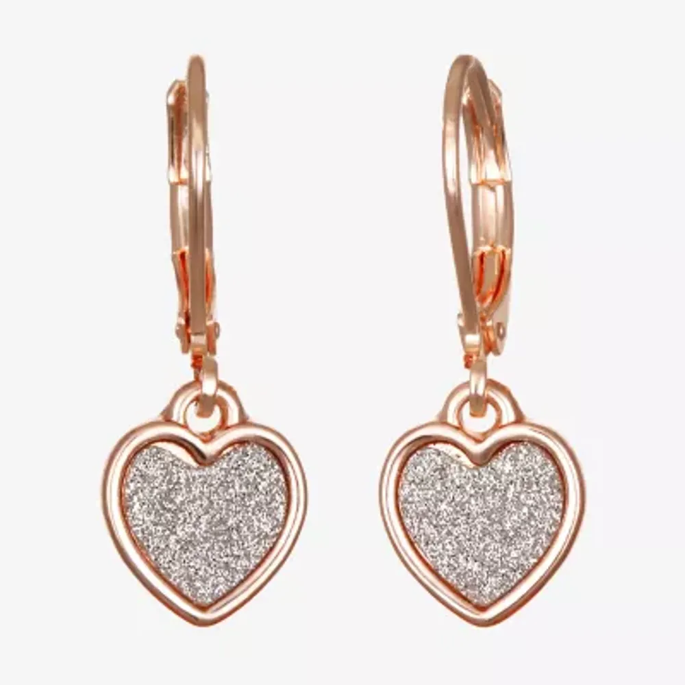 Bijoux Bar Delicates Heart Drop Earrings