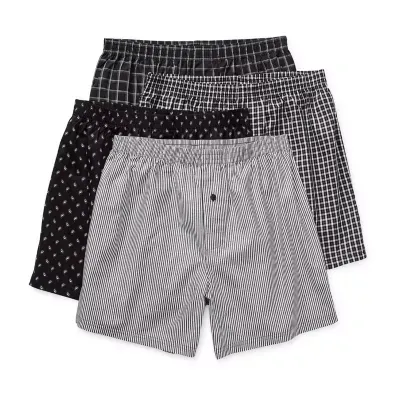 Stafford Woven Big Mens 4 Pack Boxers