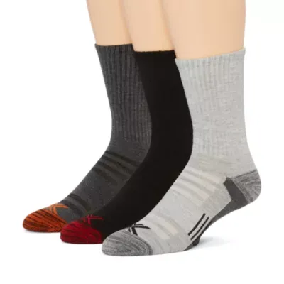 Xersion Running Pair Crew Socks Mens