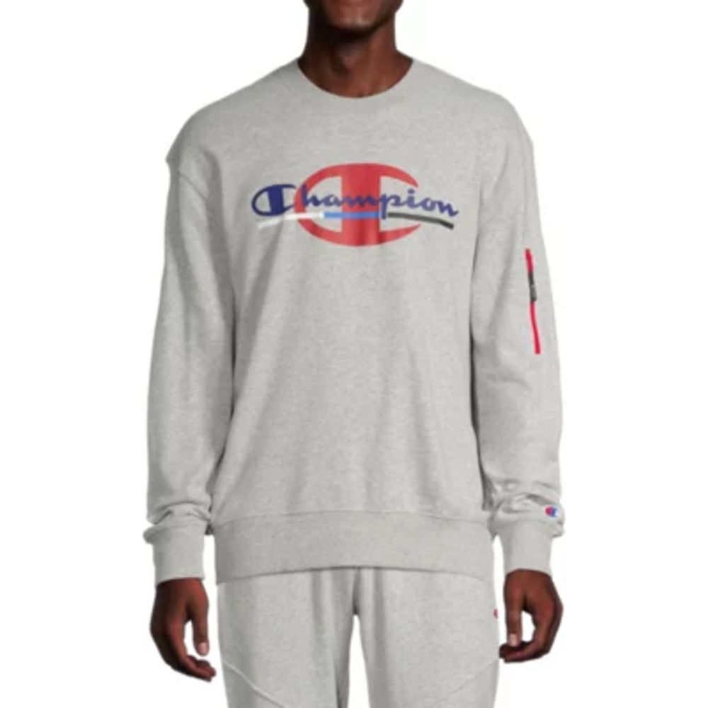 Champion Mens Crew Neck Long Sleeve Sweatshirt