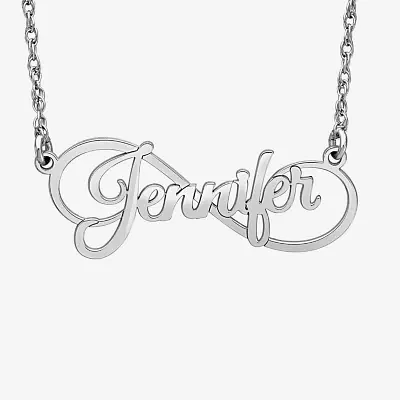 Womens 10K Personalized Gold Pendant Necklace