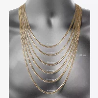 14K Yellow Gold 4.65 MM Curb Necklace 20"