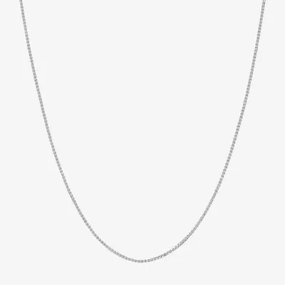 14K White Gold .75mm 16-24" Box Chain