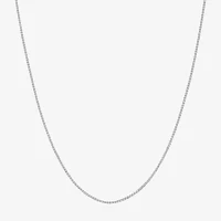 14K White Gold .75mm 16-24" Box Chain