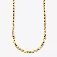 14K Yellow Gold 140 Gauge Wheat Chain Necklace