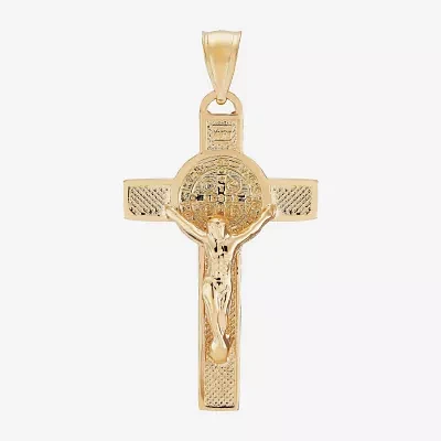 Crucifix Womens 14K Gold Cross Pendants