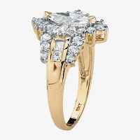 DiamonArt® Womens 2 1/5 CT. T.W. White Cubic Zirconia 10K Gold Engagement Ring