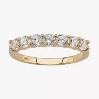 DiamonArt® 2MM /4 CT. T.W. White Cubic Zirconia 10K Gold Band