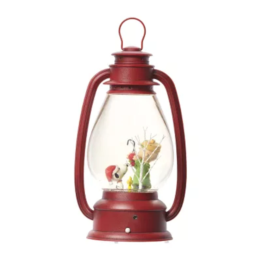 Roman Led Snoopy With Charlie Brown Decorating Tree SnowGlobes