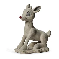 Roman "18""H Solar Rudolph Statue" Christmas Tabletop Decor