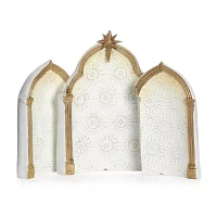 Roman 11.5" White And Gold 9-pc. Nativity Set