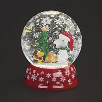 Roman 5.7"H Led Dome Snoopy Campfire Christmas Tabletop Decor