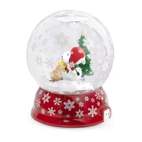 Roman 5.7"H Led Dome Snoopy Campfire Christmas Tabletop Decor