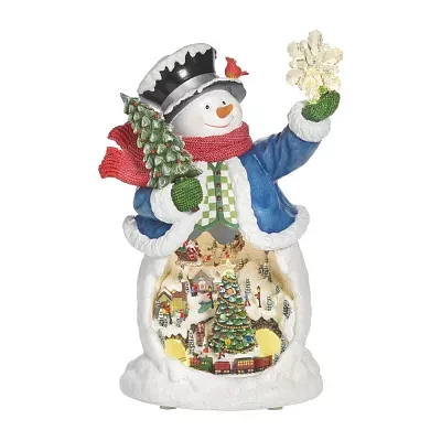 Roman "13""H Led Snowman" Plays Music Christmas Tabletop Decor