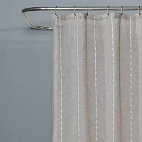 Saturday Knight Neutral Nuances Davidson Stripe Shower Curtain