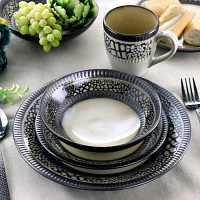 Elama 16-pc. Stoneware Dinnerware Set