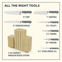 Chicago Cutlery Halsted Modular -pc. Knife Block Set