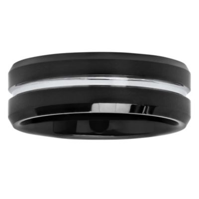 Mens 8MM Tungsten Wedding Band