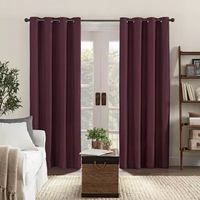 Eclipse Ambiance Texture Draft Stopper Energy Saving 100% Blackout Grommet Top Single Curtain Panel