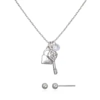 Bijoux Bar Delicates 2-pc. Keys Jewelry Set