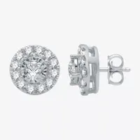 G-H / I1) Ever Star 1 CT. T.W. Lab Grown White Diamond 10K Gold 9.7mm Stud Earrings