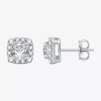 Ever Star (H-I / I1) 1 CT. T.W. Lab Grown White Diamond 10K White Gold 7.1mm Stud Earrings