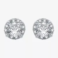 (H-I / I1) 1 CT. T.W. Lab Grown White Diamond 10K White Gold Round Jewelry Set