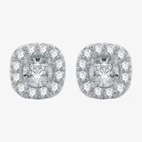 1 CT.T.W. Natural Diamond 10K Gold 9.7mm Stud Earrings