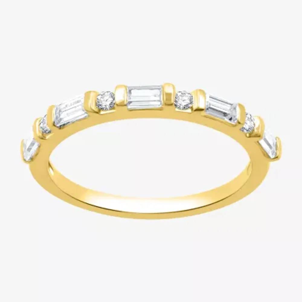 I Said Yes (H-I / I1) 1/3 CT. T.W. Lab Grown White Diamond 14K Gold Over Silver Sterling Wedding Band