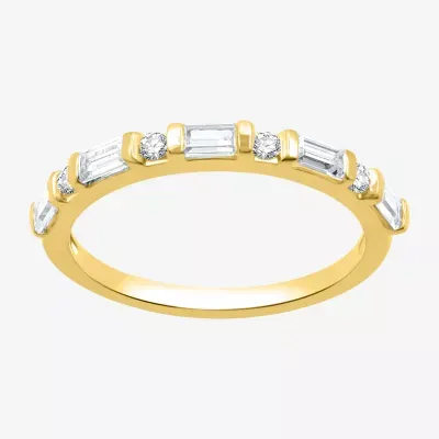 I Said Yes (H-I / I1) 1/3 CT. T.W. Lab Grown White Diamond 14K Gold Over Silver Sterling Wedding Band