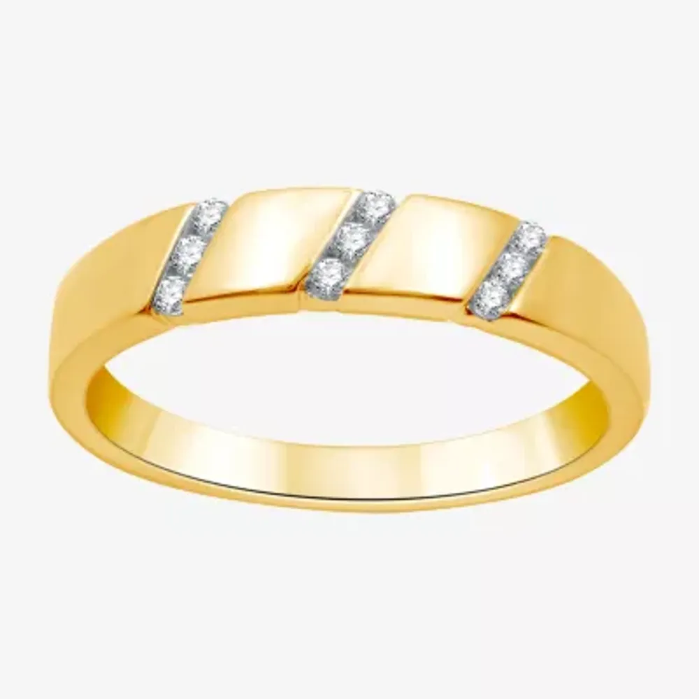 I Said Yes (H-I / I1) 1/6 CT. T.W. Lab Grown White Diamond Sterling Silver or 14K Gold Over Wedding Band