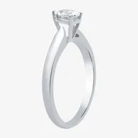 I Said Yes (H-I / Si2-I1) Womens 1/2 CT. T.W. Lab Grown White Diamond Sterling Silver Pear Solitaire Engagement Ring