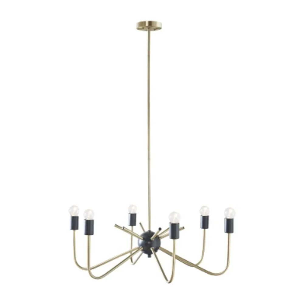 Hampton Hill Alexis 6 Light Two Tone Chandeliers