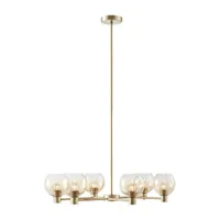 INK+IVY Blaire 6 Light Ombre Globe Chandelier