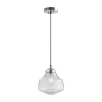 Hampton Hill Elm Single Bell Shaped Pendant Light