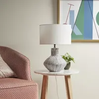 INK+IVY Agape Boho Ceramic Table Lamp