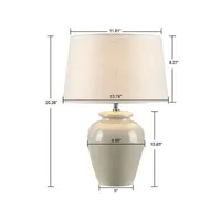 INK+IVY Anzio Ceramic Table Lamp