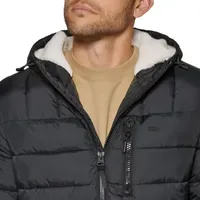 Levi's Mens Hooded Sherpa Puffer Jacket