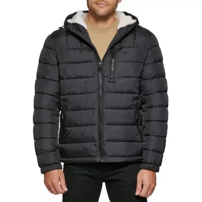 Levi's Mens Hooded Sherpa Puffer Jacket