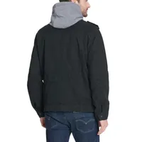 Levi's Mens Hooded Sherpa Lined Removable Hood Midweight Field Jacket