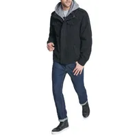 Levi's Mens Hooded Sherpa Lined Removable Hood Midweight Field Jacket
