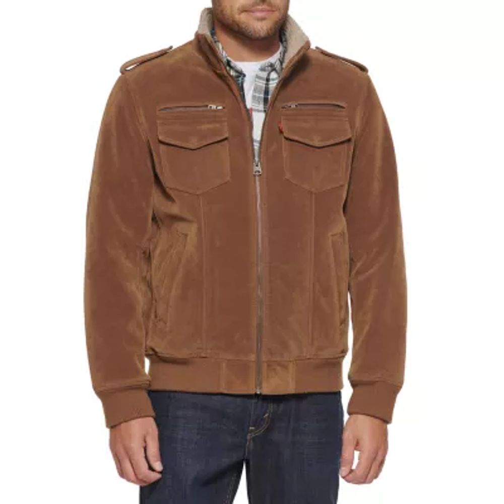 Levi's Mens Faux Suede Aviator Jacket | Hawthorn Mall