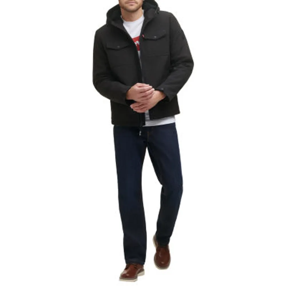 Levi's Mens Sherpa Lined Soft Shell Storm Coat