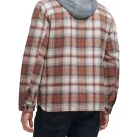 Levi's® Mens Hooded Flannel Shirt Jacket