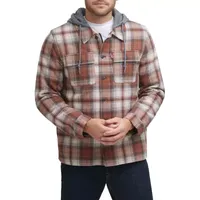 Levi's® Mens Hooded Flannel Shirt Jacket