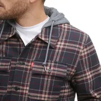 Levi's® Mens Hooded Flannel Shirt Jacket