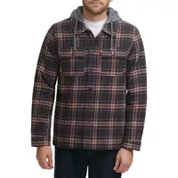 Levi's® Mens Hooded Flannel Shirt Jacket