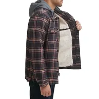 Levi's® Mens Hooded Flannel Shirt Jacket