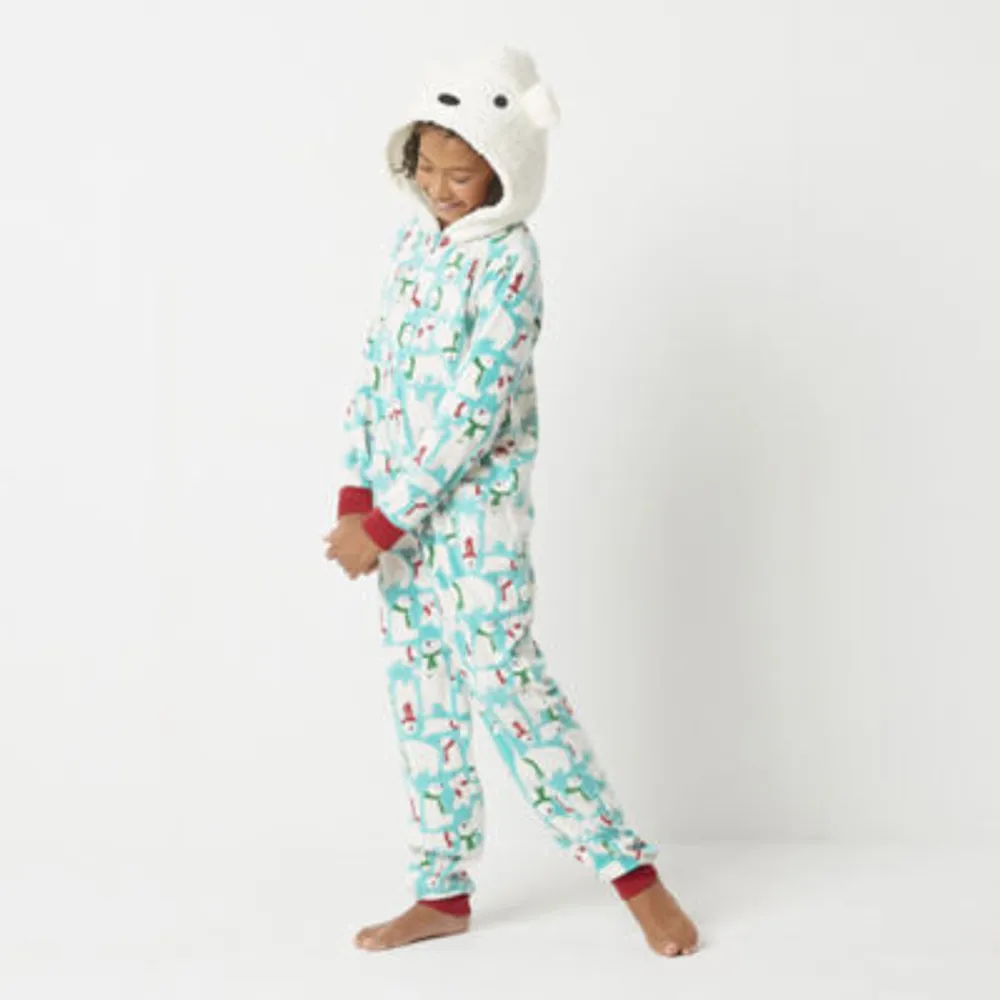 North Pole Trading Co. Kids Little & Big Unisex Long Sleeve One Piece Pajama