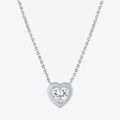 Diamond Addiction (G-H / Si2-I1) Womens 1/ CT. T.W. Lab Grown White 10K Gold Pendant Necklace